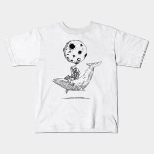 humpback whale and the astronaut Kids T-Shirt